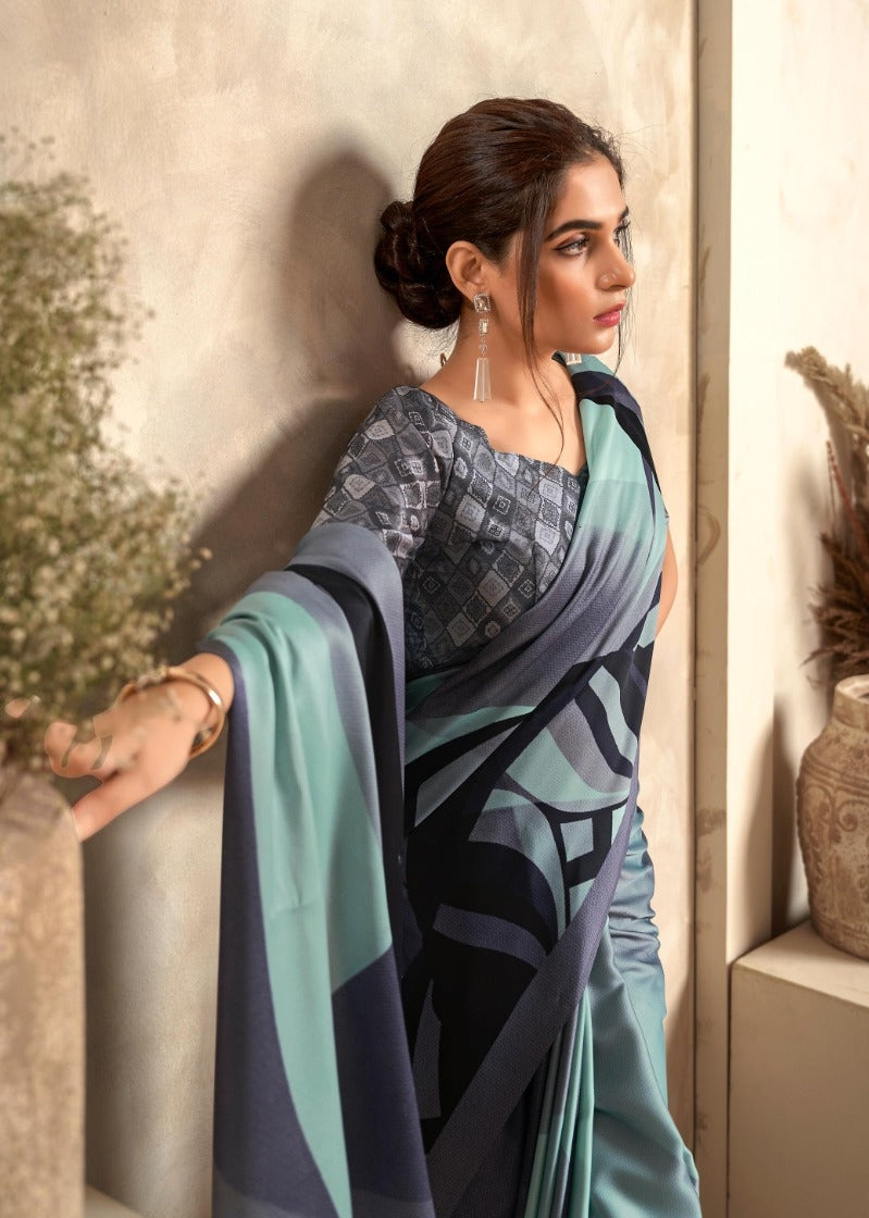 Beautiful Designer Rajpath Jasmine Crape Silk Saree