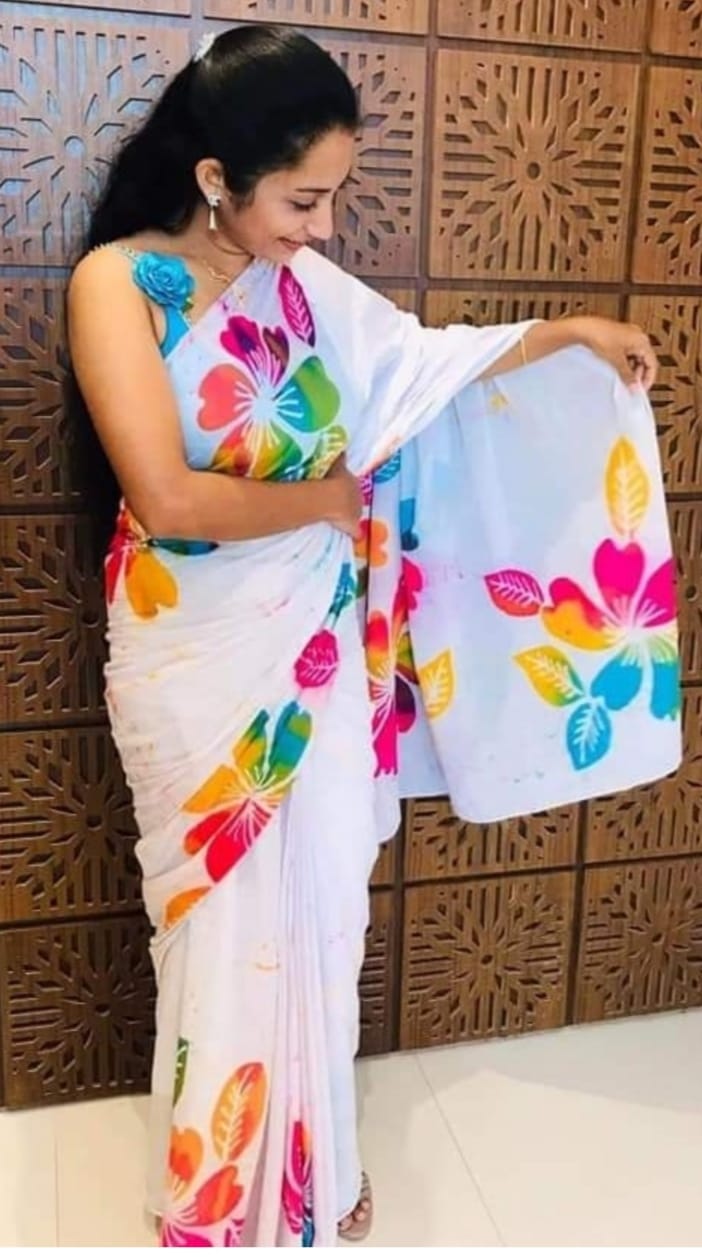Beautiful Designer Soft Cotton Digital Print Saree