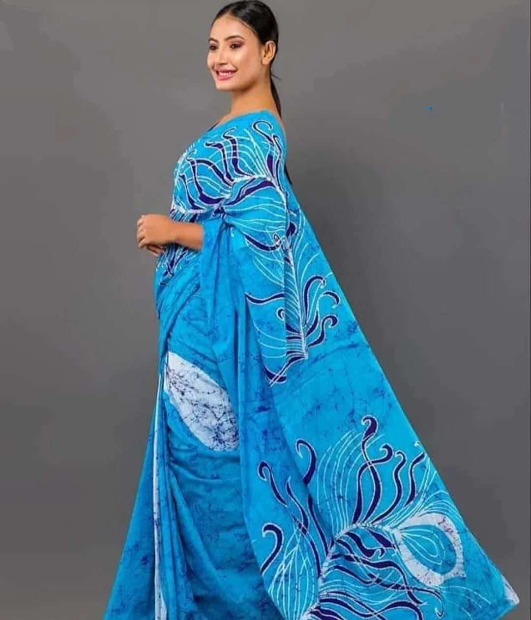 Beautiful Designer Soft Cotton Digital Print Saree