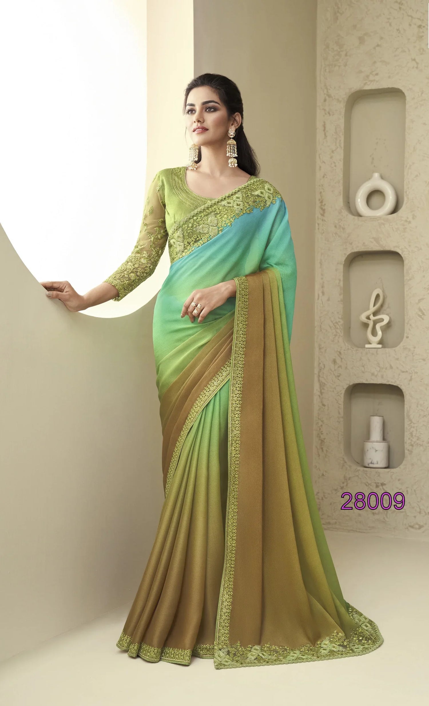 Beautiful Designer Party Wear Soft Silk Saree