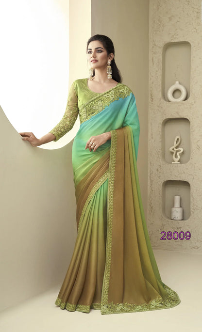 Beautiful Designer Party Wear Soft Silk Saree