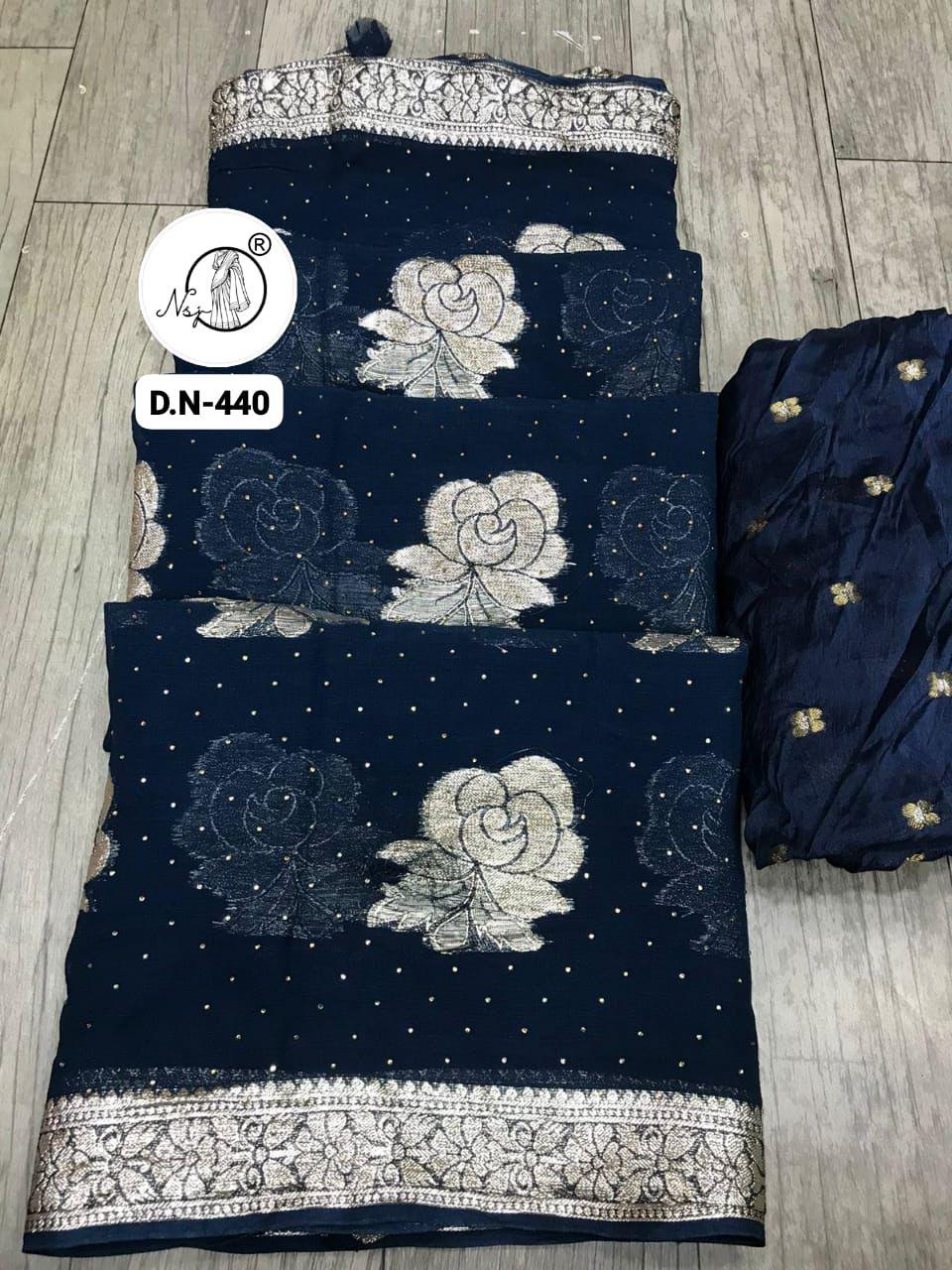 Beautiful Designer Jaipuri Pure Georgette Wedding Special Saree