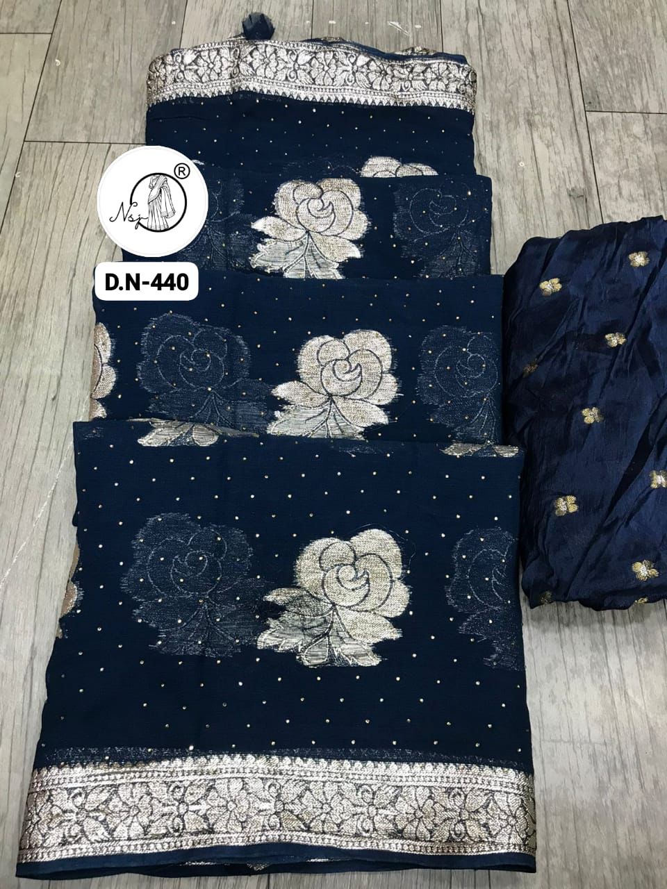 Beautiful Designer Jaipuri Pure Georgette Wedding Special Saree