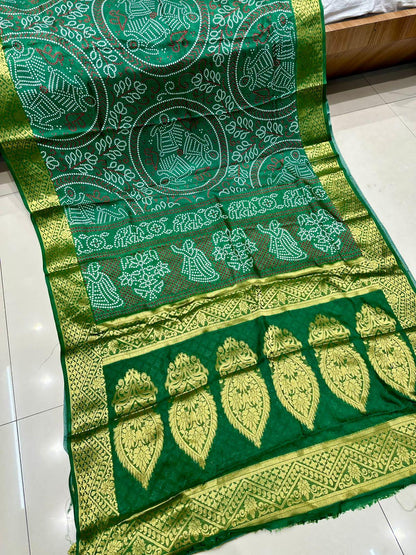 Beautiful Designer Rasleela Art Silk Bandhani Saree
