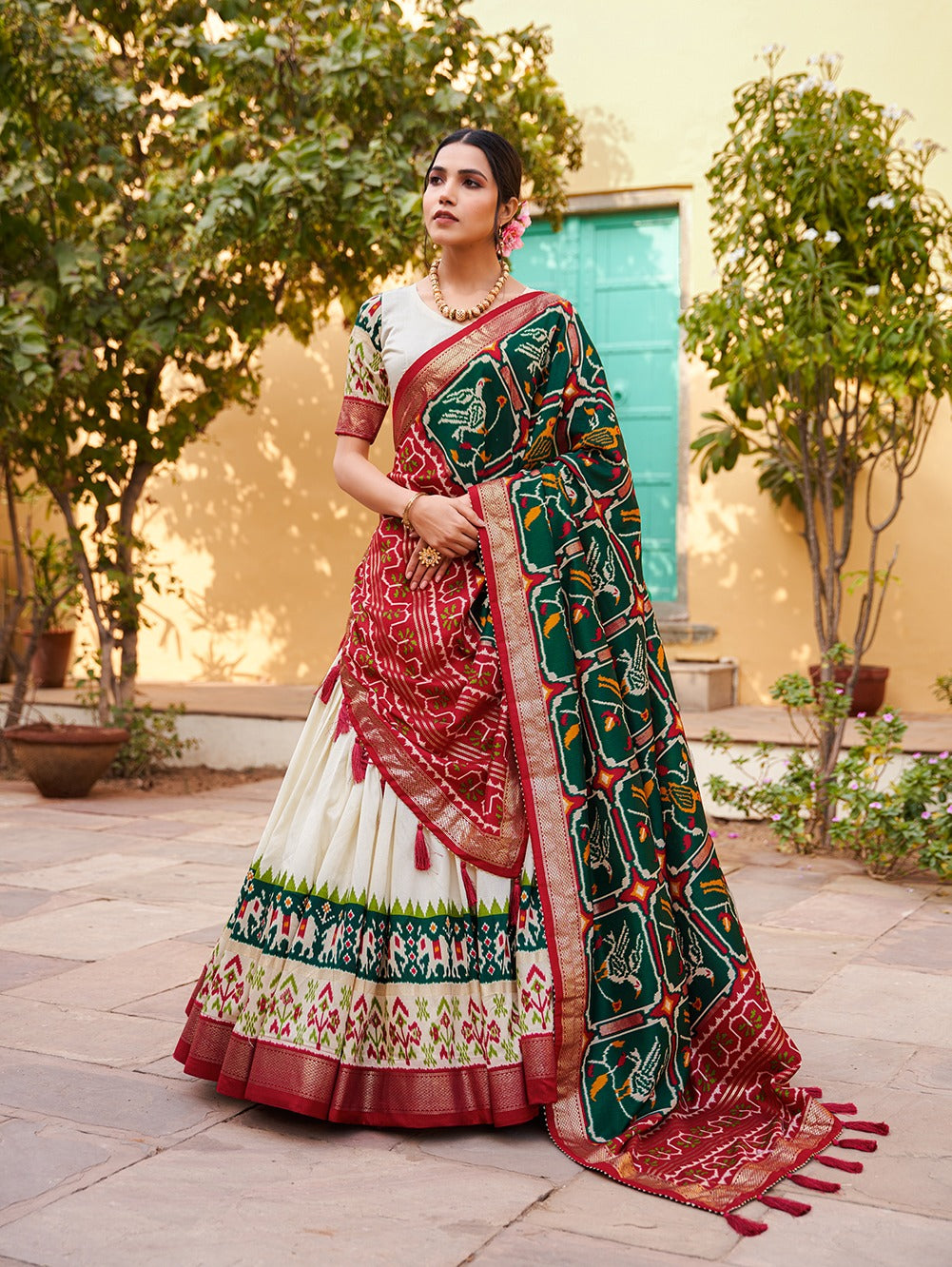 Beautiful Designer Tushar Silk Digital Print Lehenga Choli