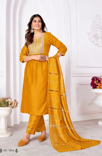 Beautiful Designer Pure Cotton Full Stiched Kurti Pant with Dupatta