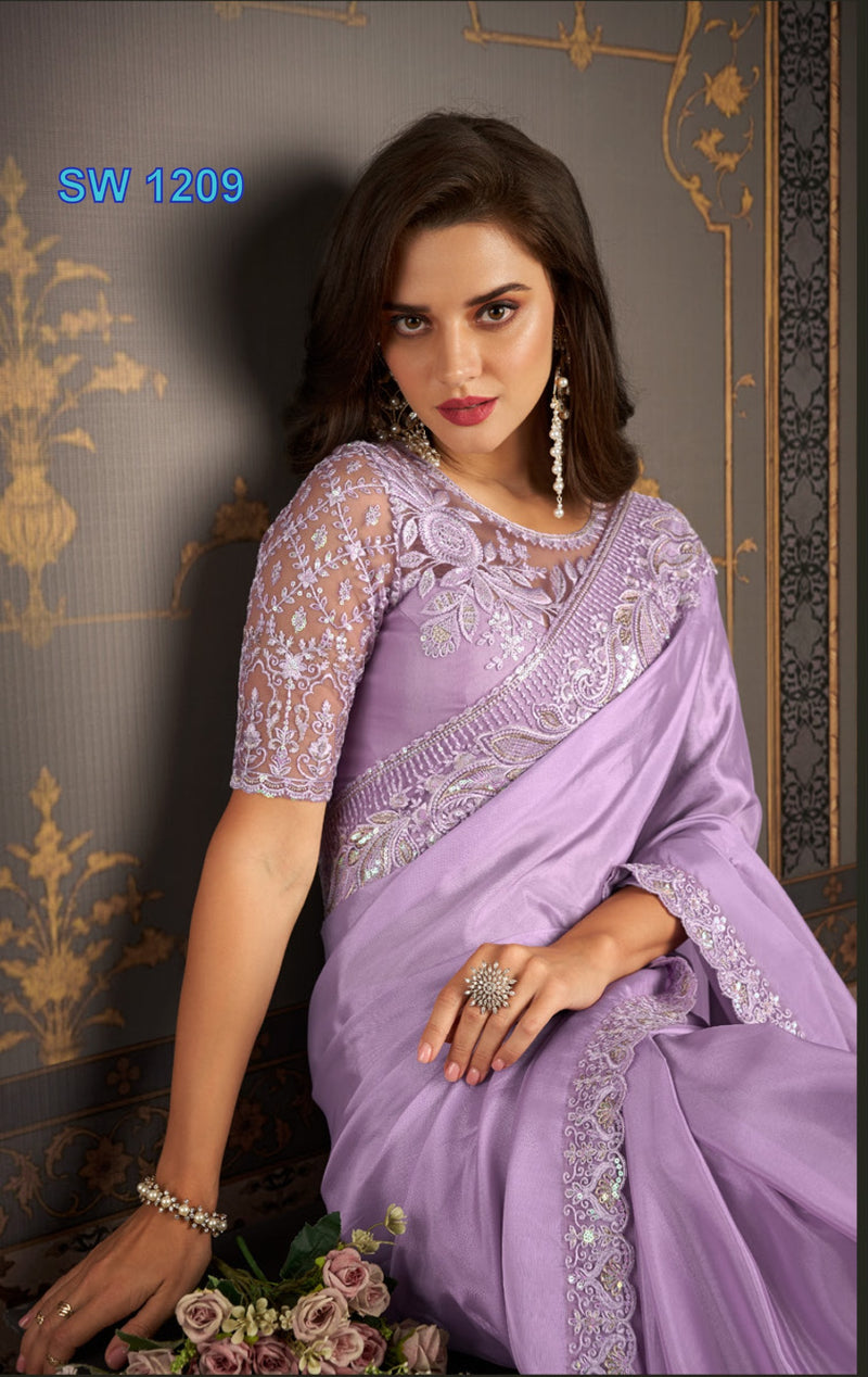 Beautiful Designer Party Wear Sandalwood Design 1209