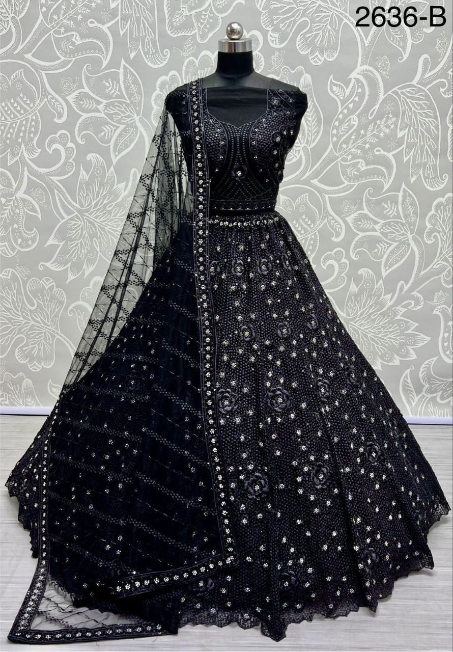 Beautiful Designer Heavy Velvet with Sequence Lehenga Choli