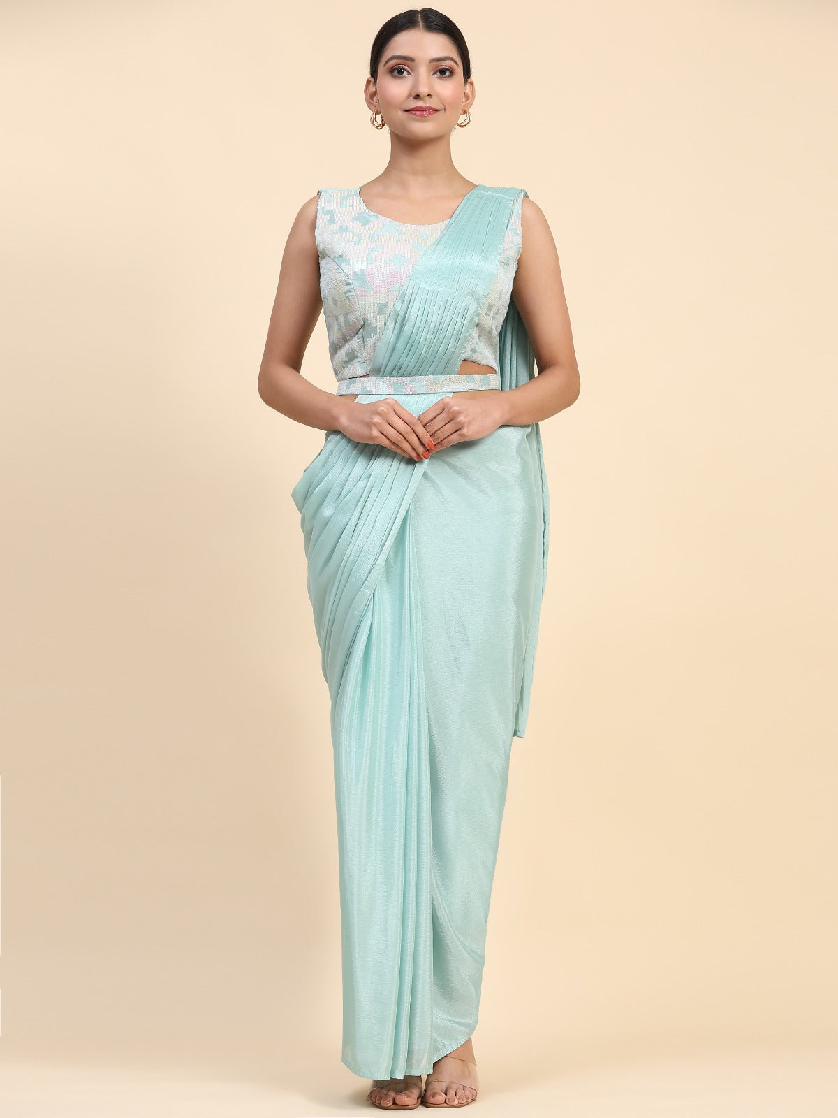 Beautiful Designer Party Wear Ready to Wear Saree