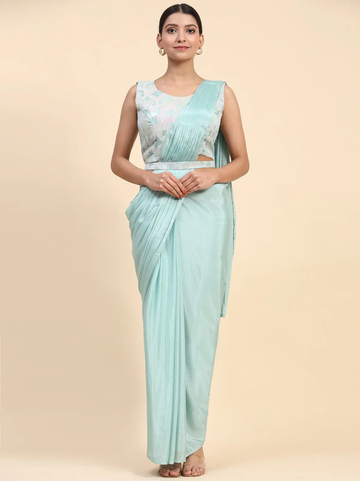 Beautiful Designer Party Wear Ready to Wear Saree