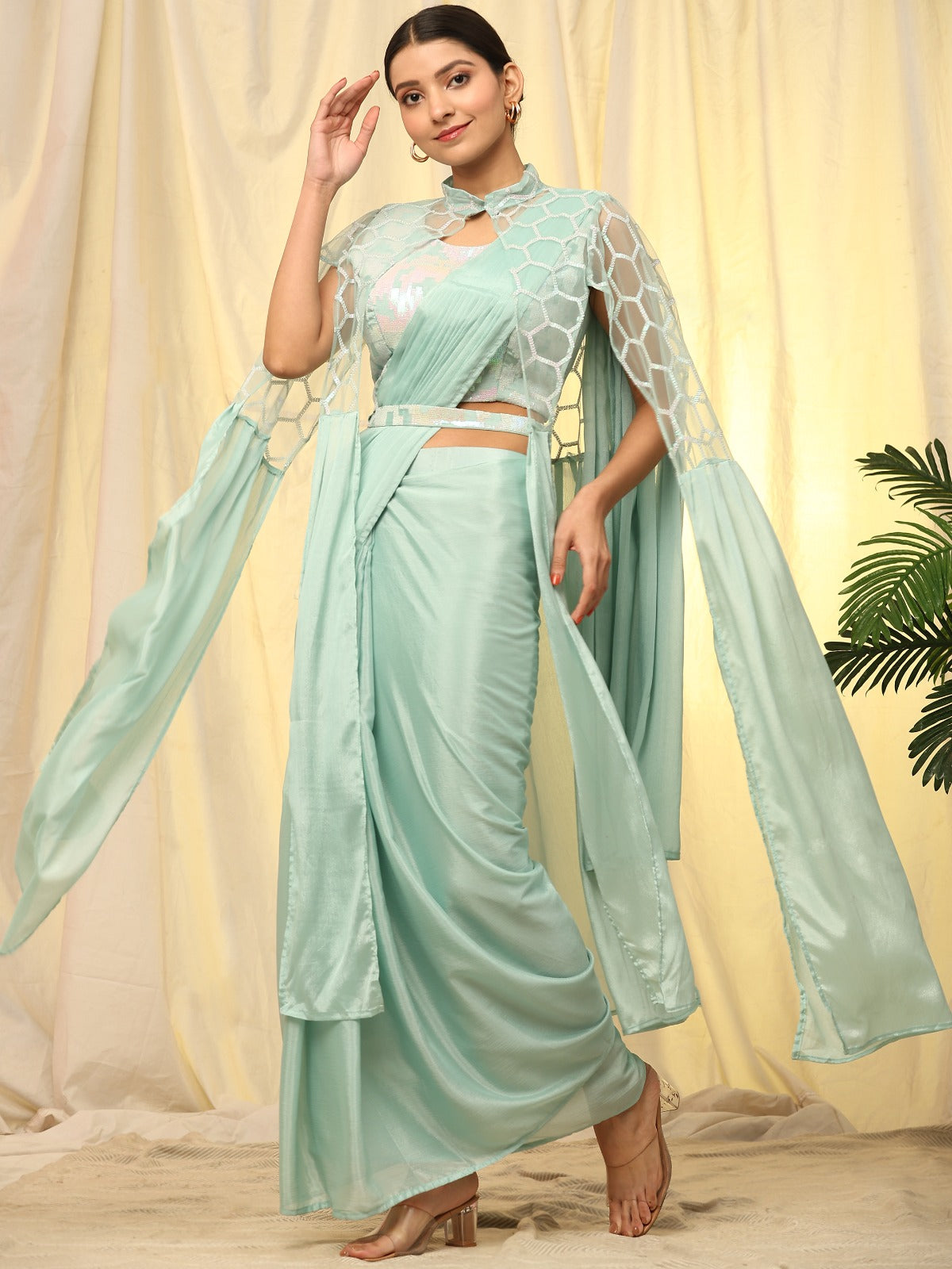 Beautiful Designer Party Wear Ready to Wear Saree