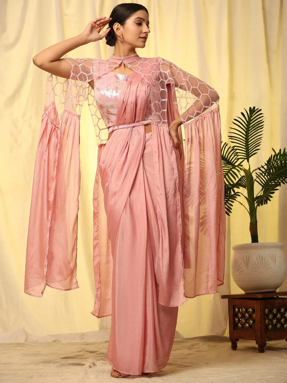 Beautiful Designer Party Wear Ready to Wear Saree