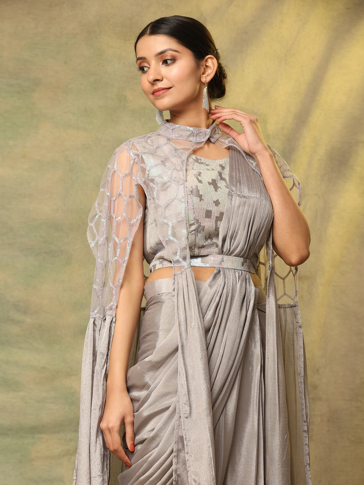 Beautiful Designer Party Wear Ready to Wear Saree