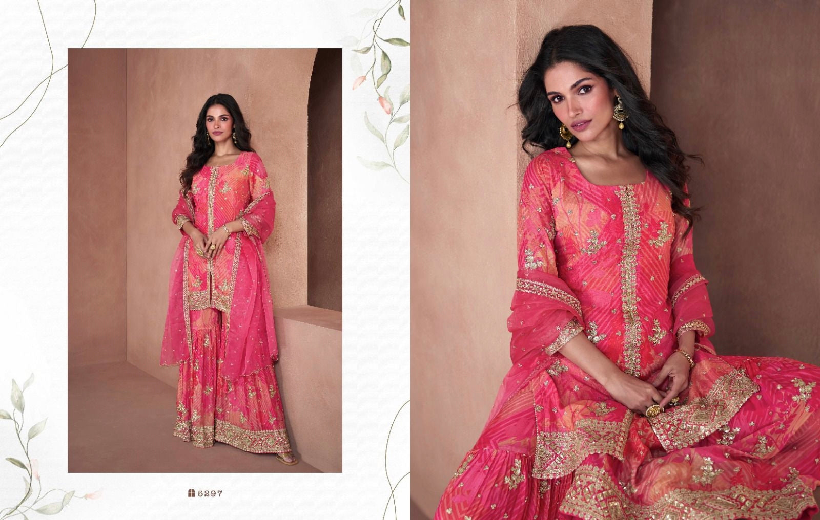 Sayuri Designer Lotus Nx Real Georgette Suit D.No.5297