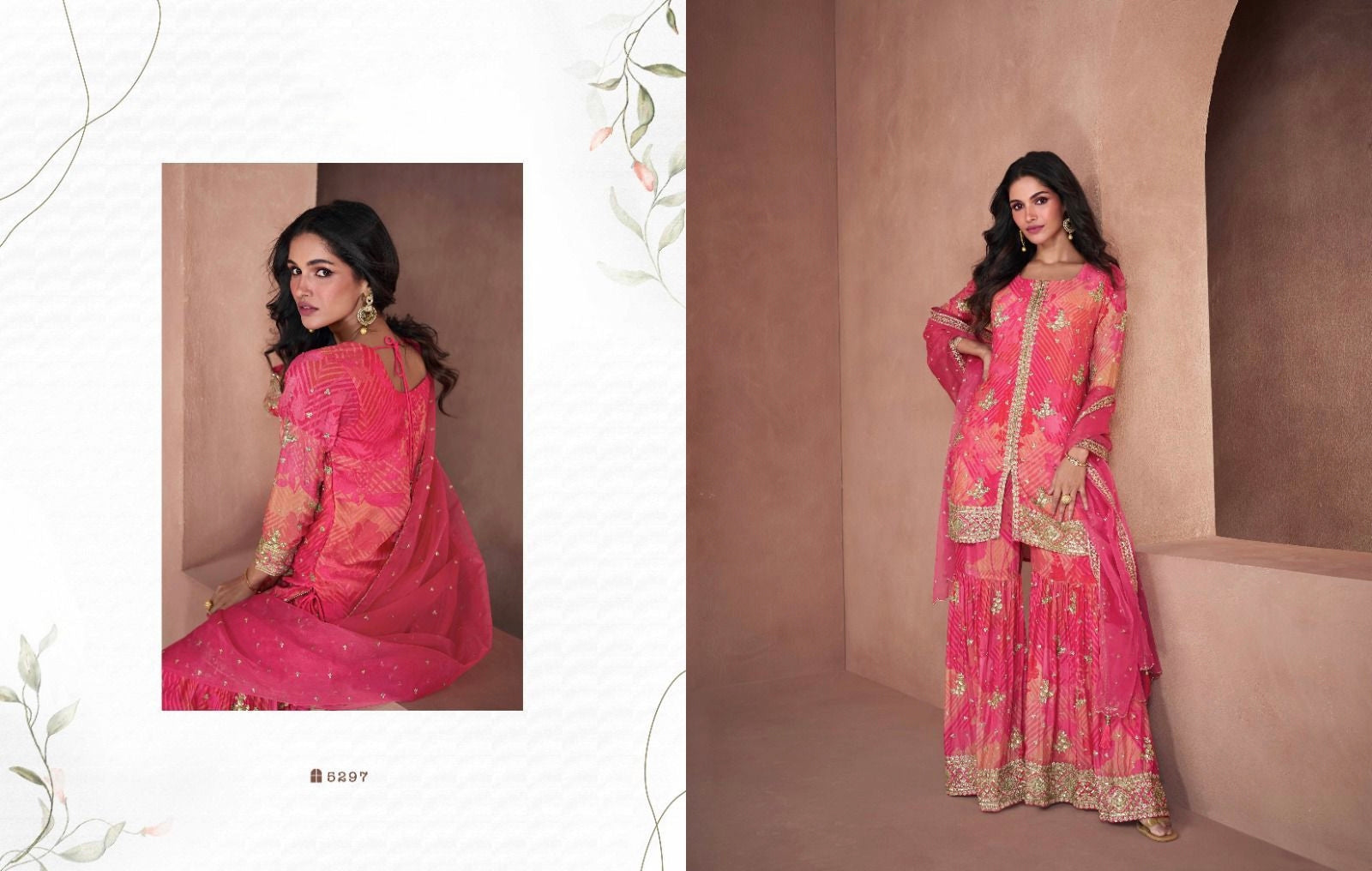 Sayuri Designer Lotus Nx Real Georgette Suit D.No.5297