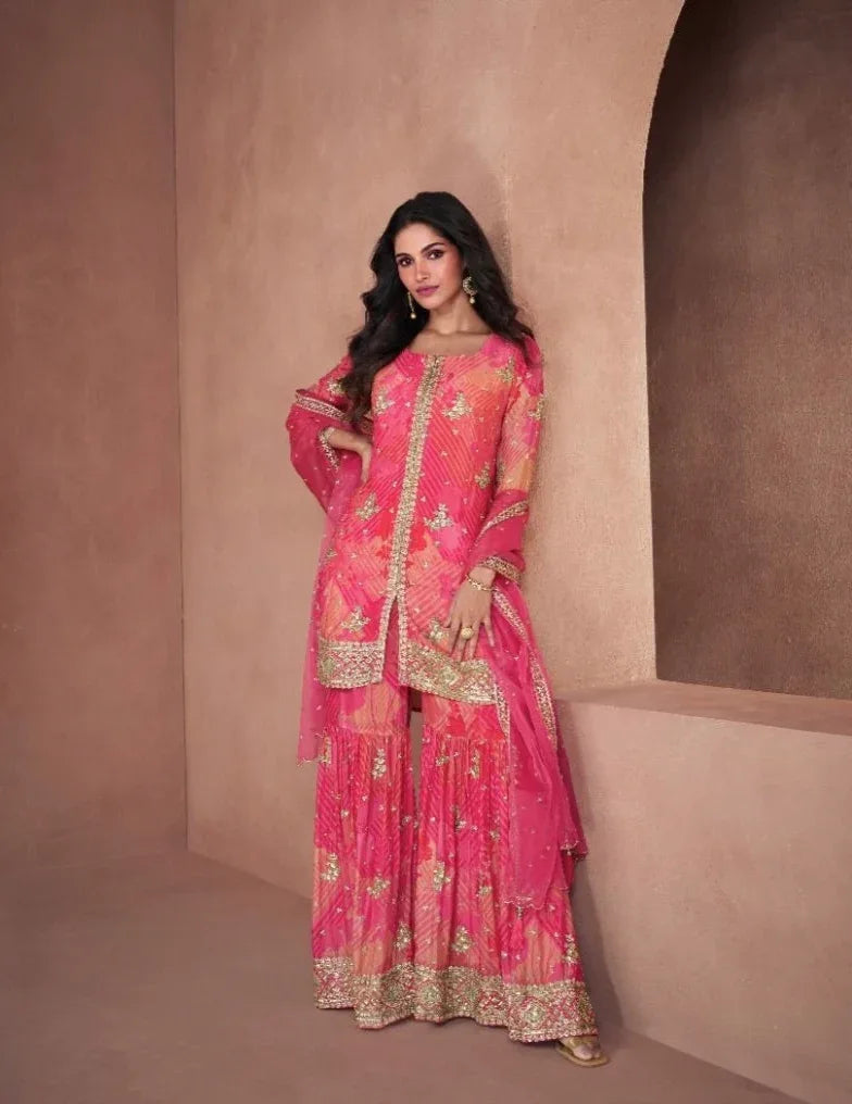 Sayuri Designer Lotus Nx Real Georgette Suit D.No.5297