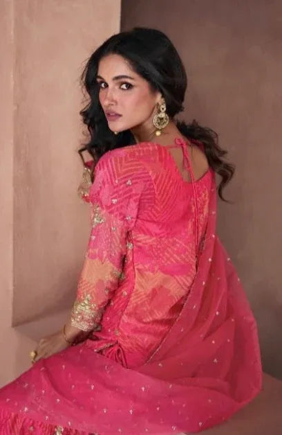 Sayuri Designer Lotus Nx Real Georgette Suit D.No.5297