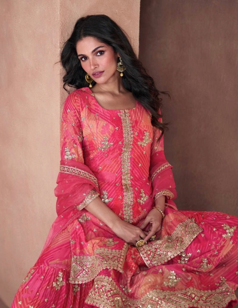 Sayuri Designer Lotus Nx Real Georgette Suit D.No.5297