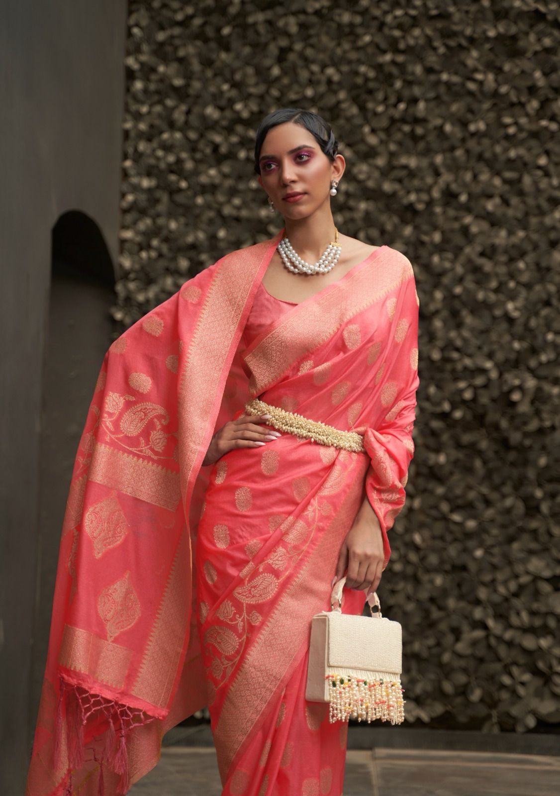 Beautiful Designer Soft Kosmos Silk Saree