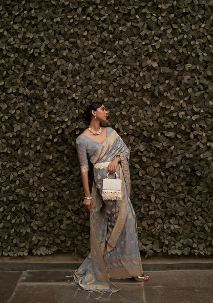 Beautiful Designer Soft Kosmos Silk Saree