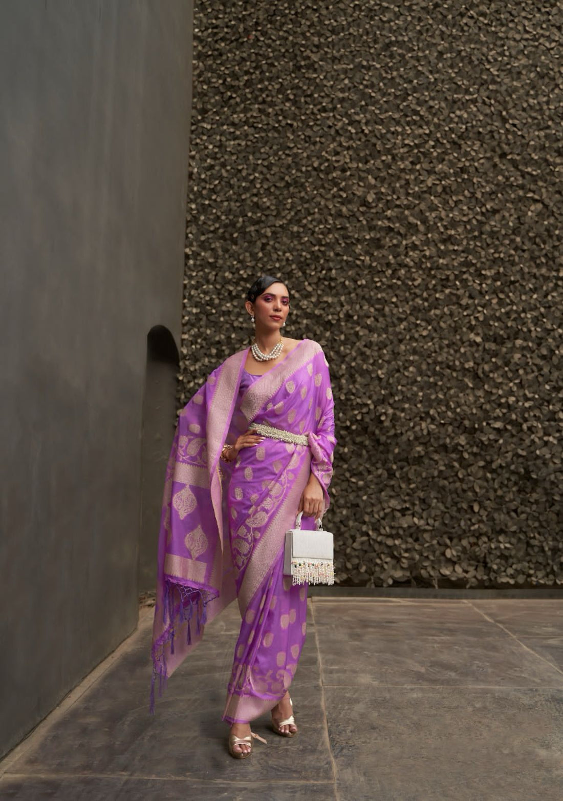 Beautiful Designer Soft Kosmos Silk Saree