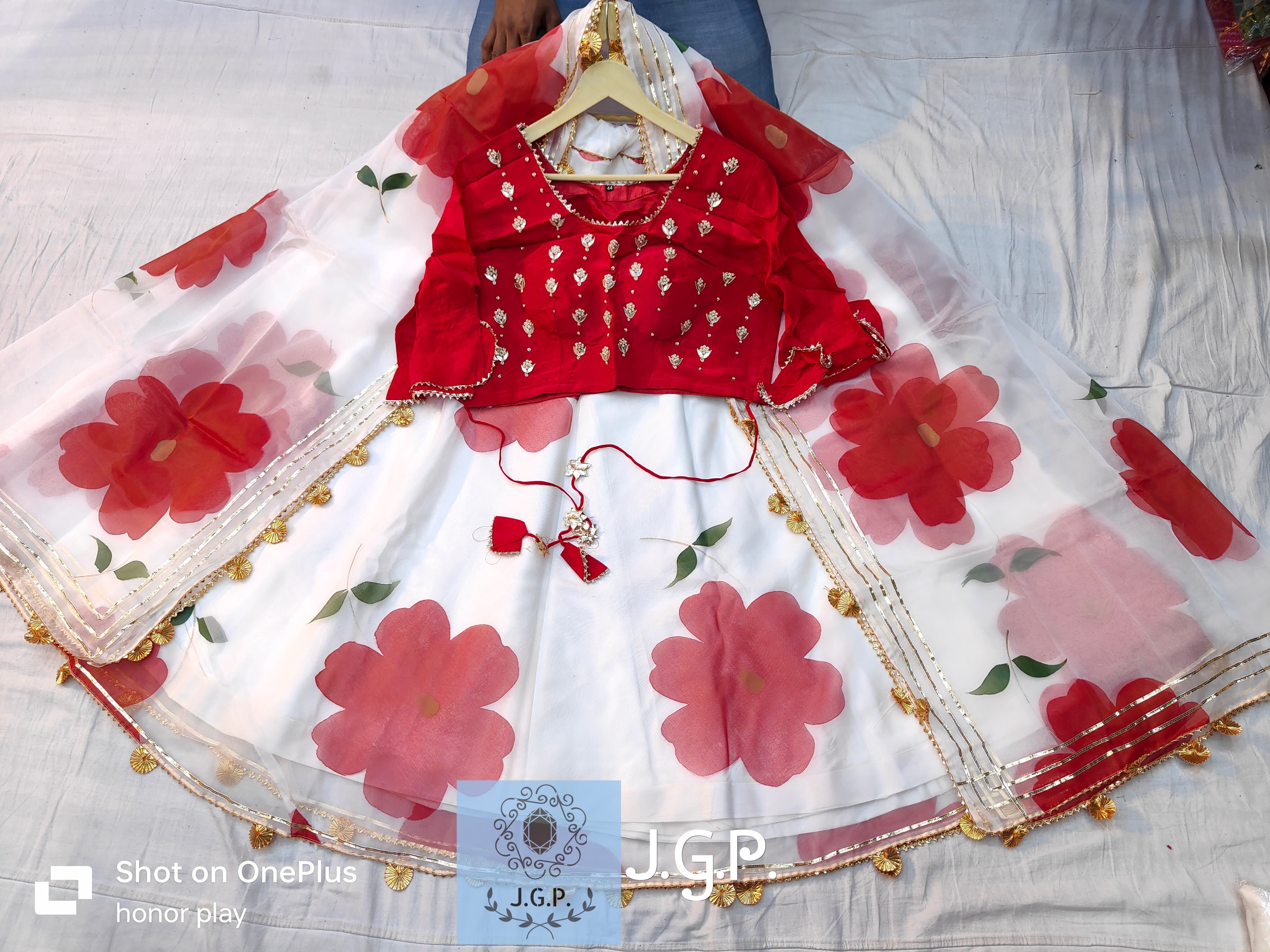 Beautiful Designer Rajasthani Pure Organza Upada silk Lehenga