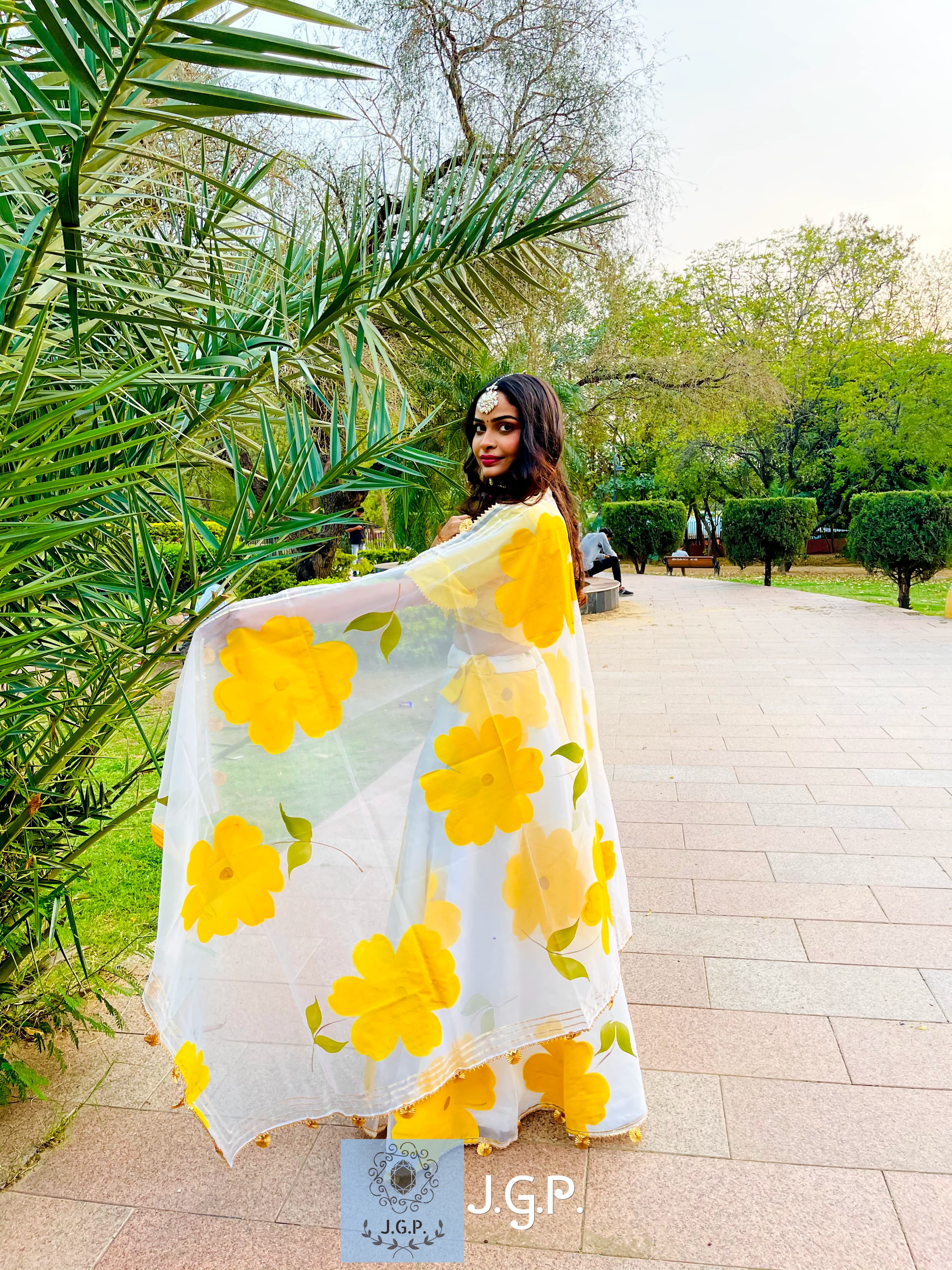 Beautiful Designer Rajasthani Pure Organza Upada silk Lehenga