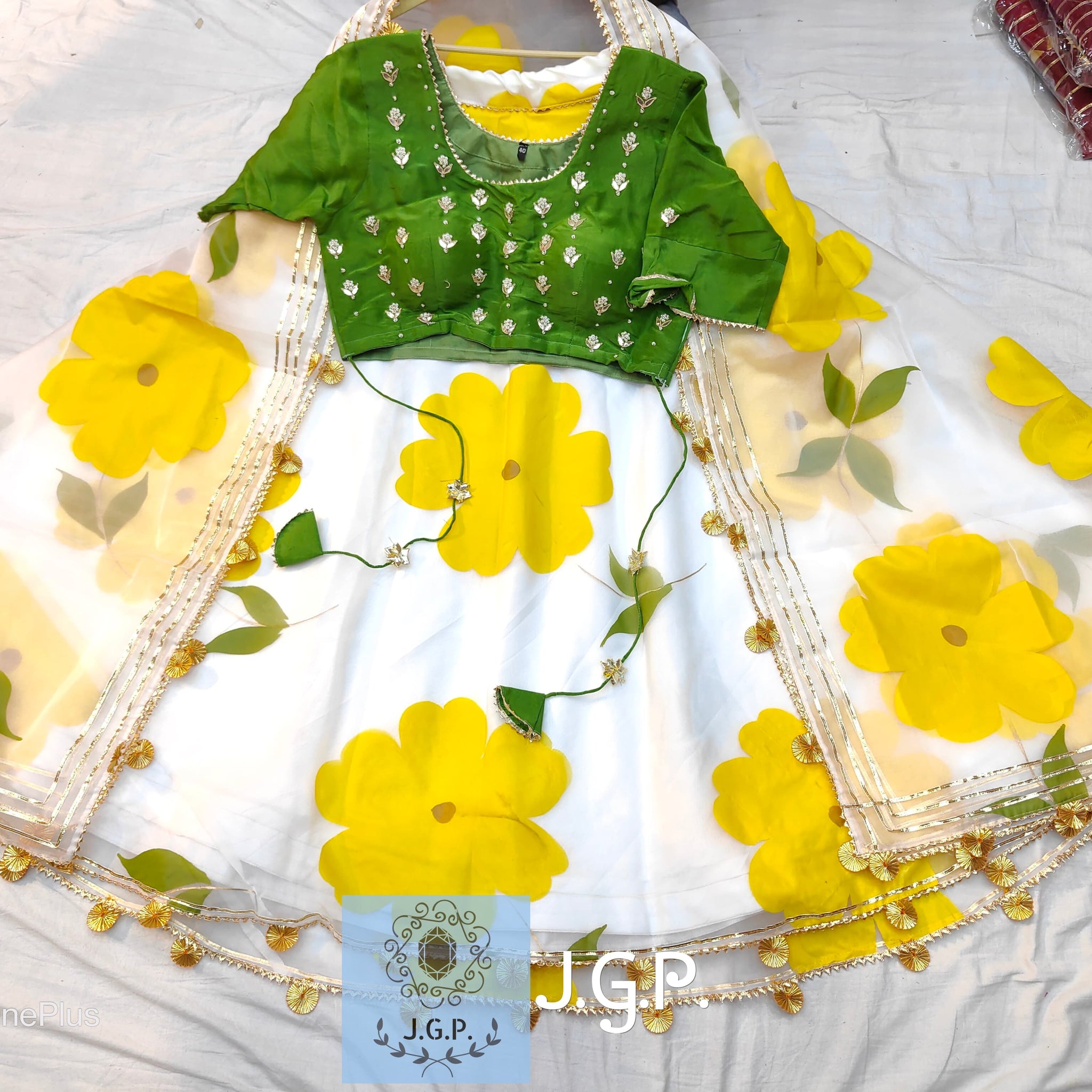 Beautiful Designer Rajasthani Pure Organza Upada silk Lehenga