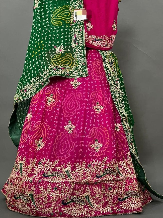 Beautiful Rajasthani Pure Jaipuri Ojariya Lehenga Choli