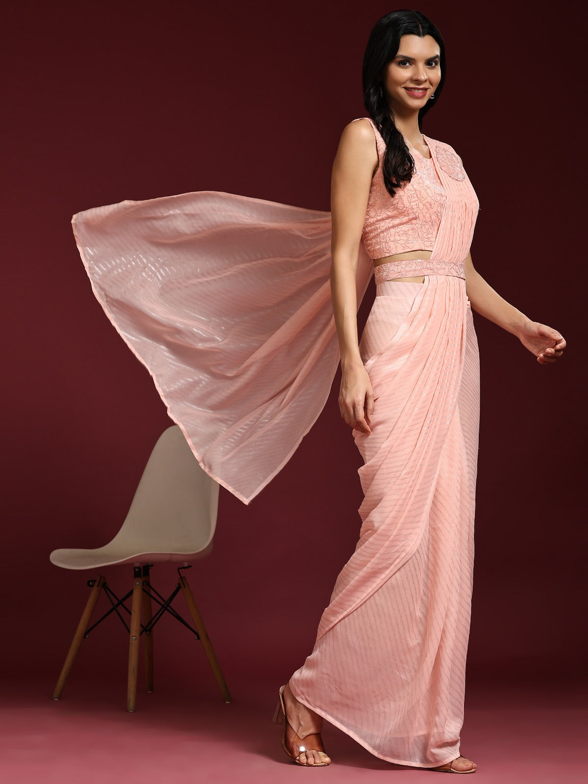 Beautiful Designer Party Wear Ready to Wear Saree