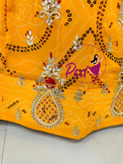 Beautiful Designer Rajasthani Pure Georgette Lahenga Choli