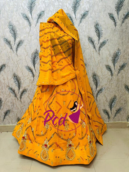Beautiful Designer Rajasthani Pure Georgette Lahenga Choli