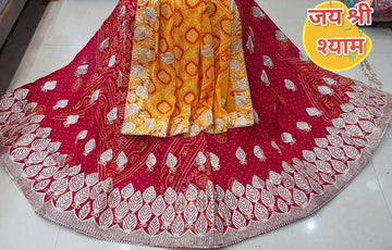 Beautiful Designer Rajasthani Pure Georgette Silk Lahenga Choli