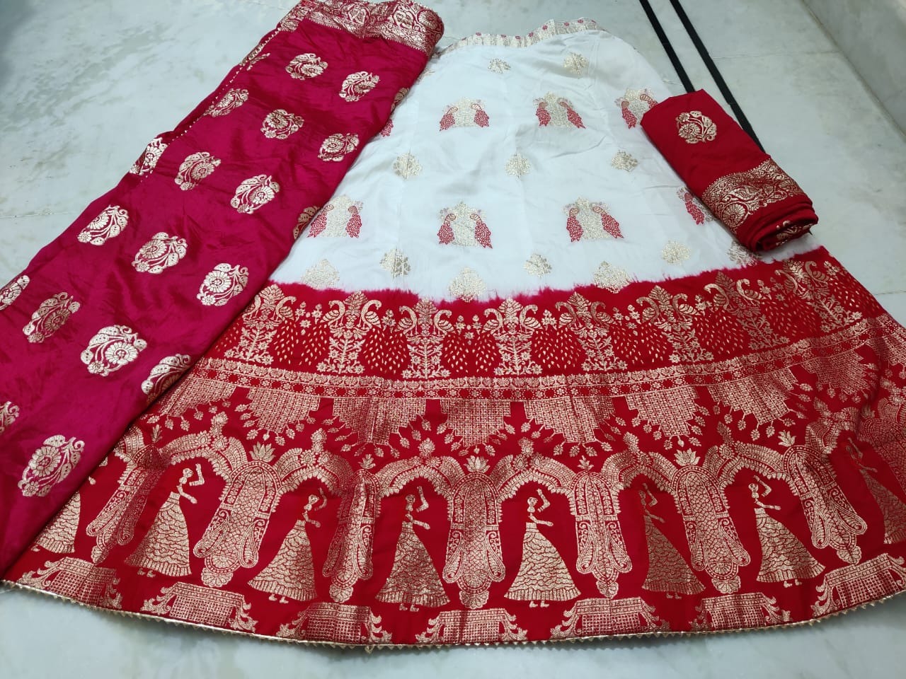 Beautiful Designer Rajasthani Pure Banarasi Dolo silk Lehenga Choli