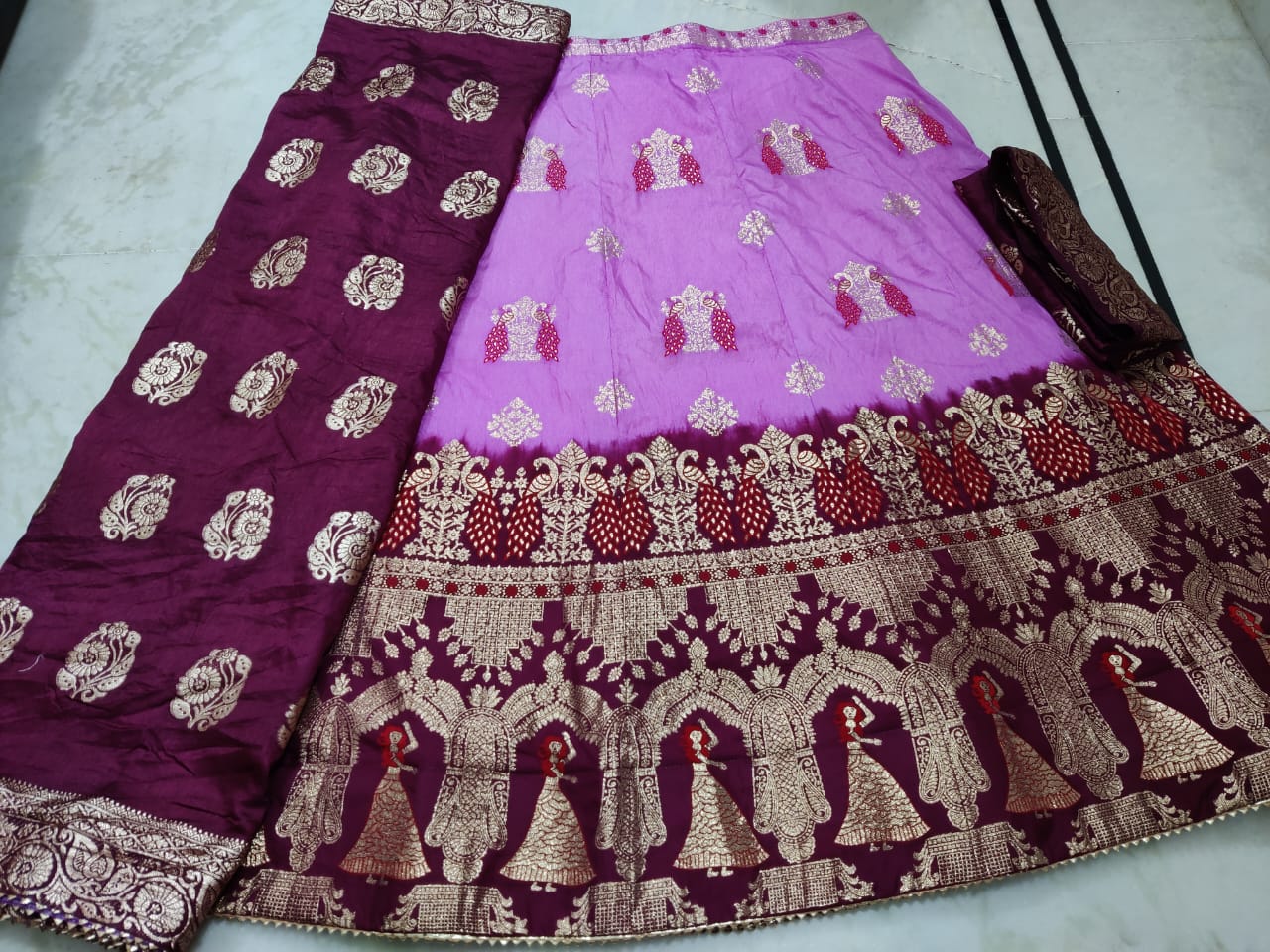 Beautiful Designer Rajasthani Pure Banarasi Dolo silk Lehenga Choli