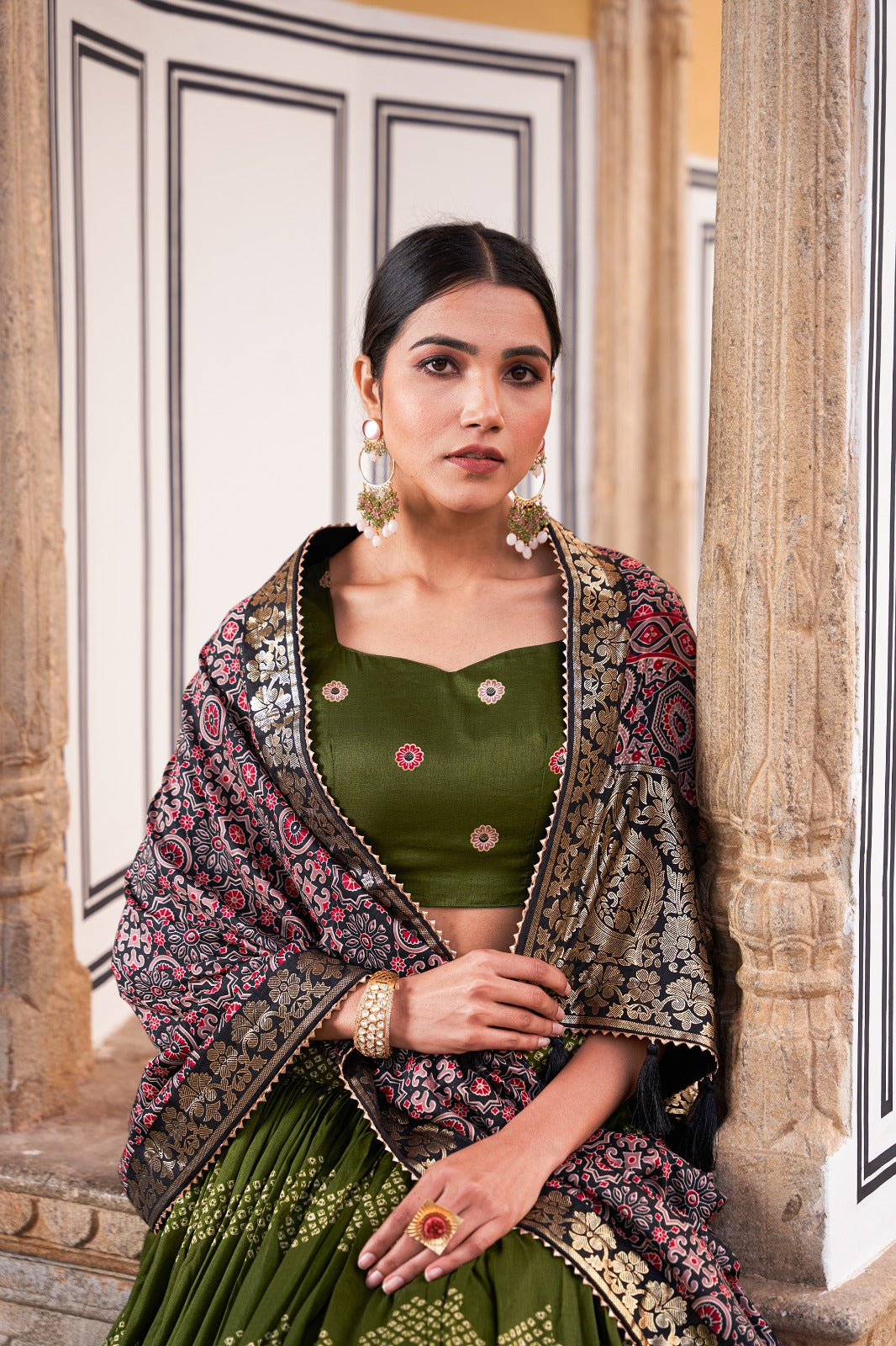 Beautiful Designer Tussar Silk Lehenga Choli