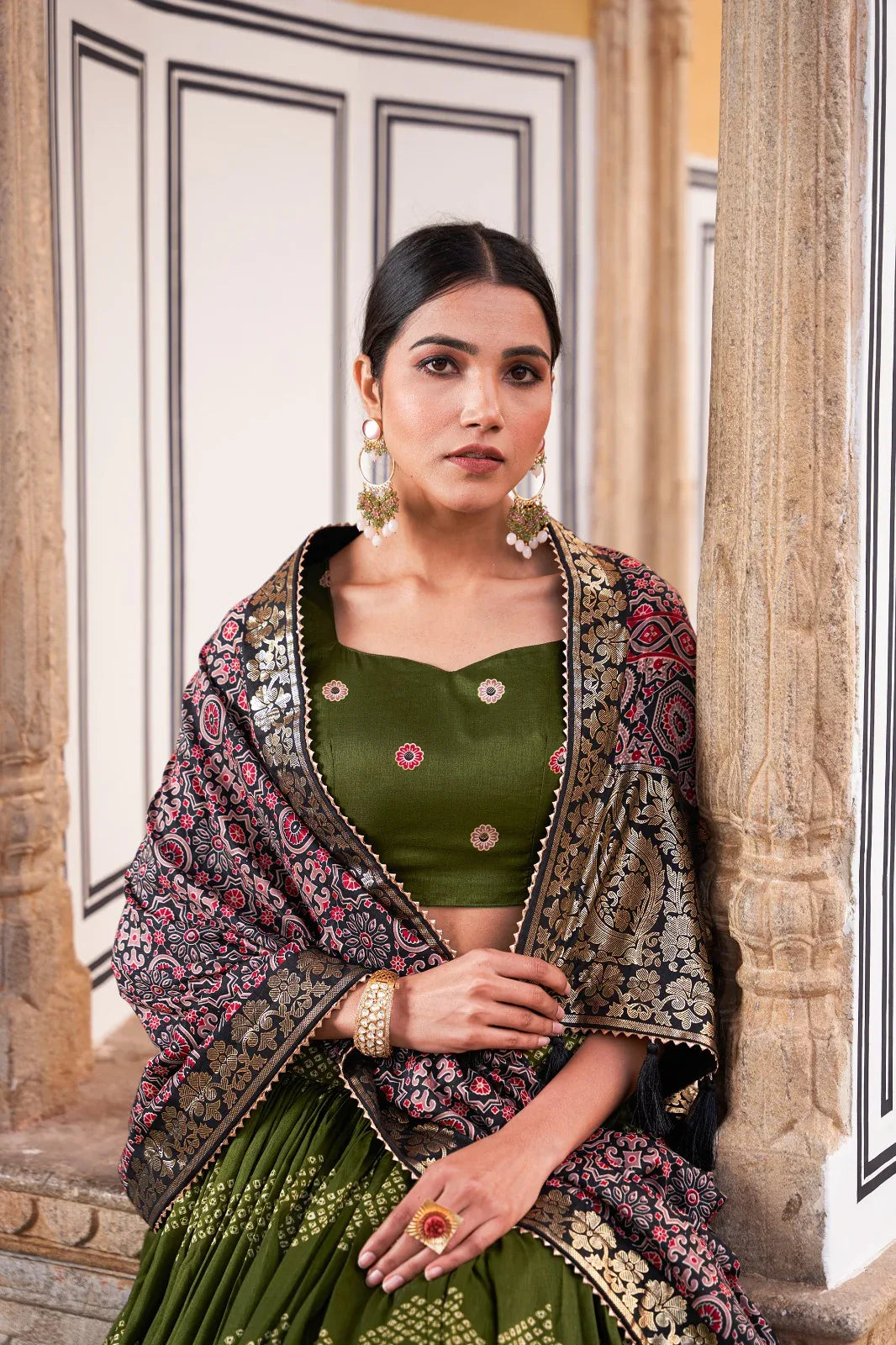 Beautiful Designer Tussar Silk Lehenga Choli