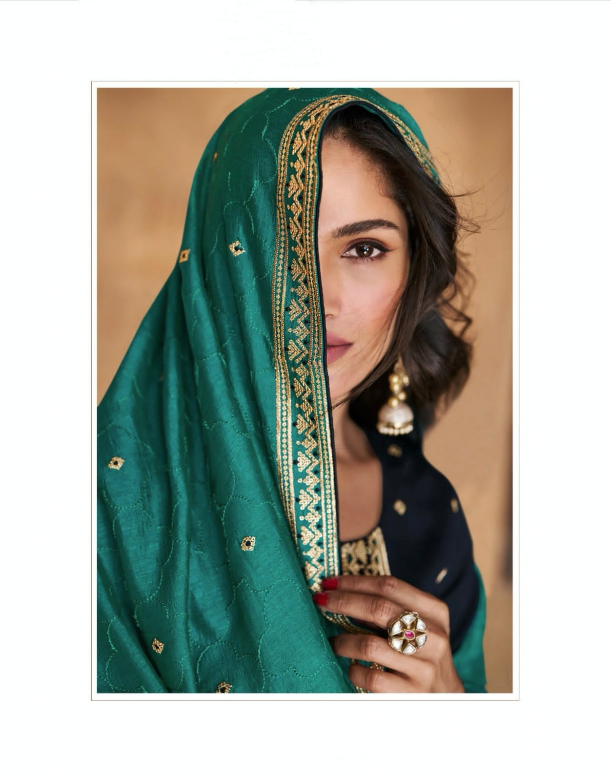 Aashirwad Gulkand Ameena Premium Silk Ready Made Suit D.No.9868