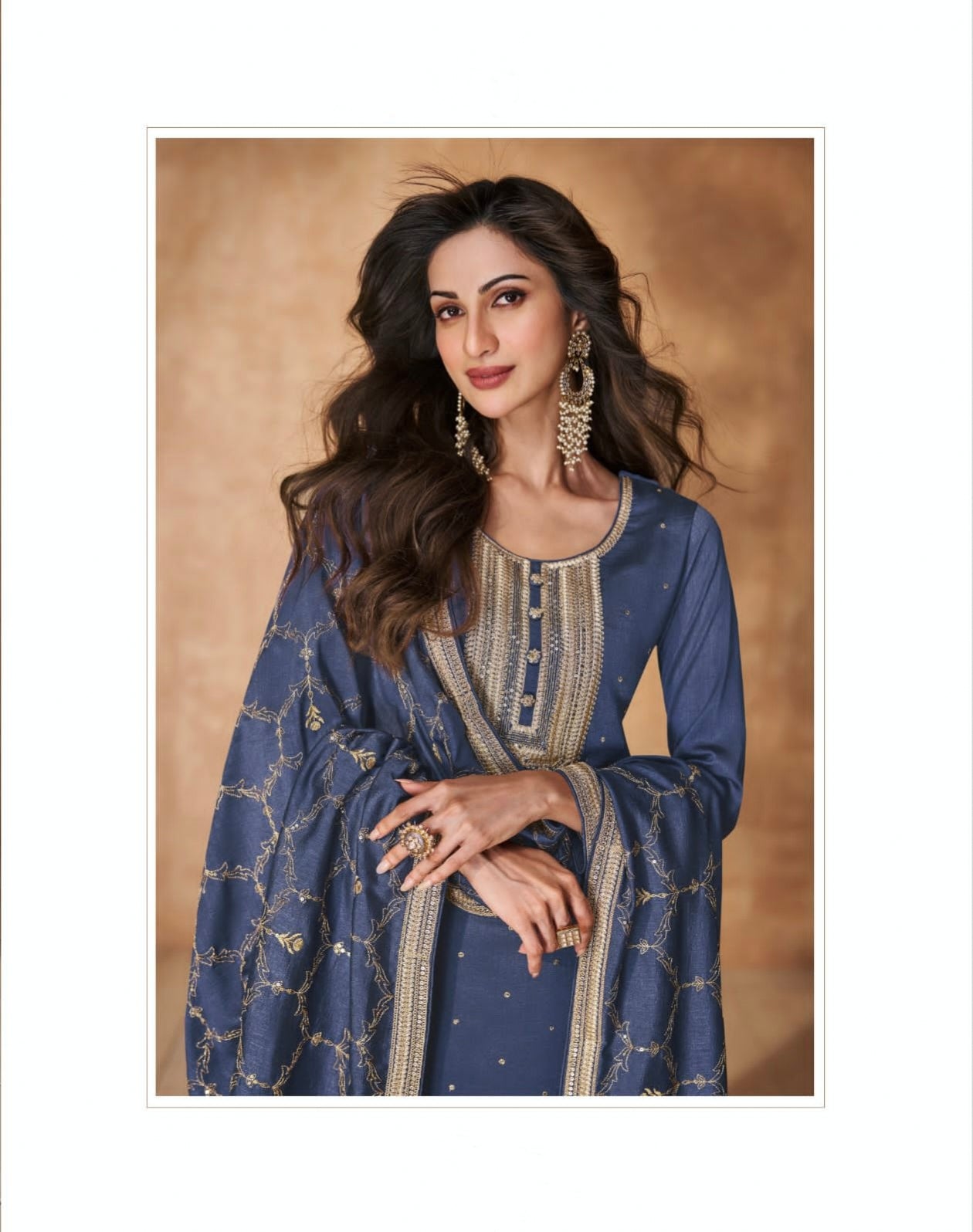 Aashirwad Gulkand Ameena Premium Silk Ready Made Suit D.No.9867