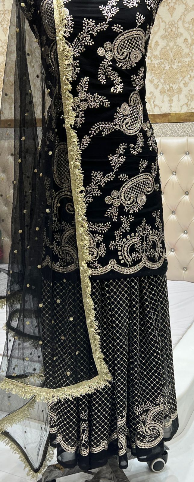 Beautiful Designer Pure Georgette Punjabi Patiala Suit