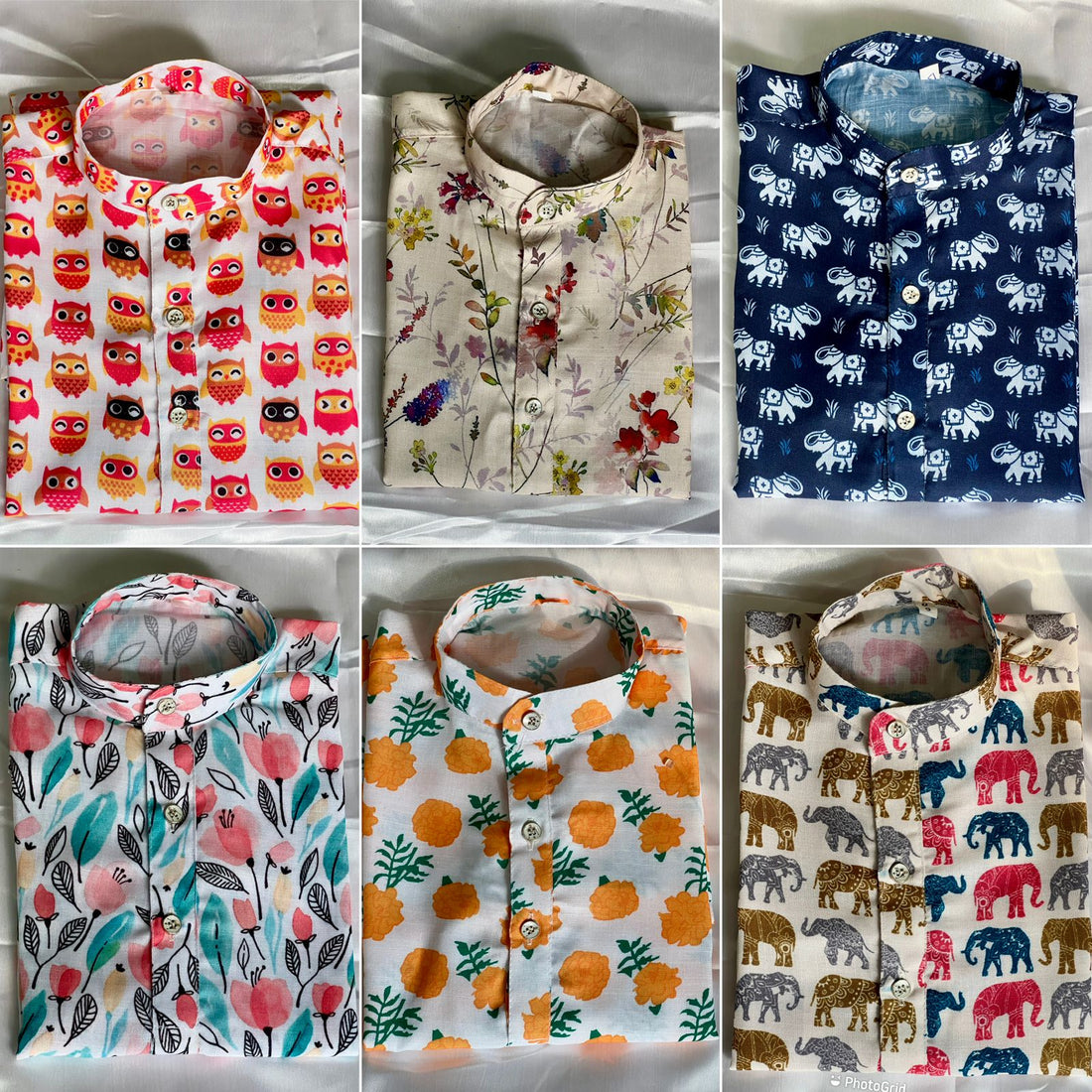 Beautiful Designer Little Kids Printed Kurta Pyjama