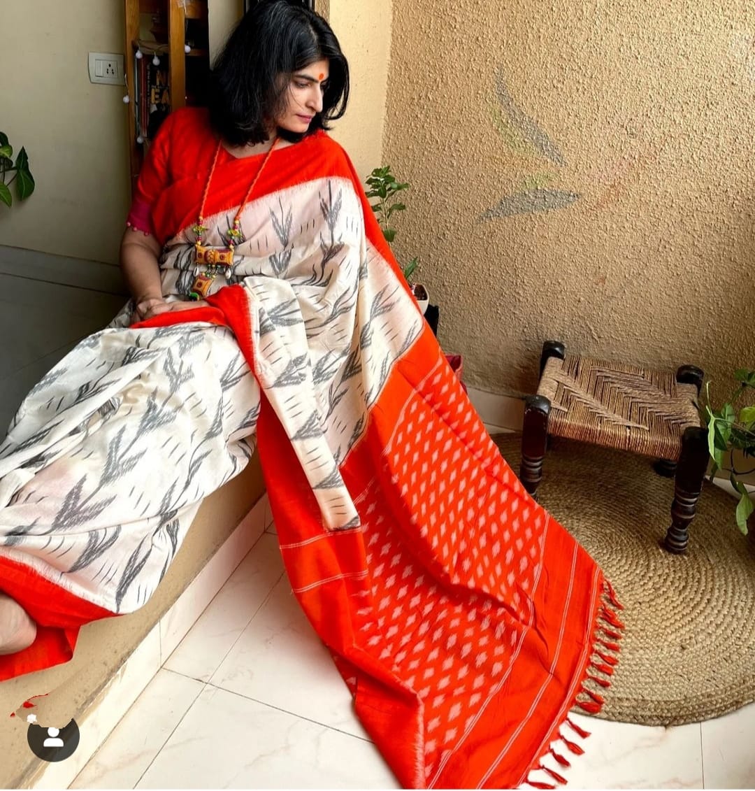 Pure Soft Linen Digital Print Saree