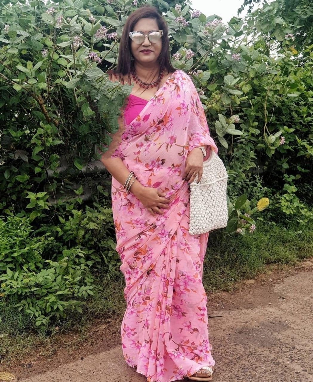 Beautiful Designer Soft Georgette Digital Print Saree
