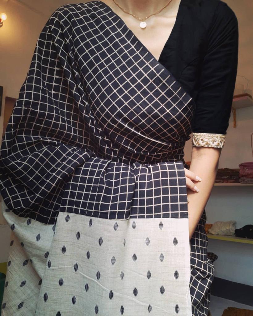 Beautiful Designer Soft Linen Cotton Saree Digital Print Saree