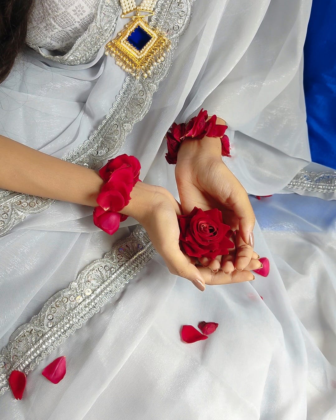 Beautiful Designer Pure Soft Chiffon Saree