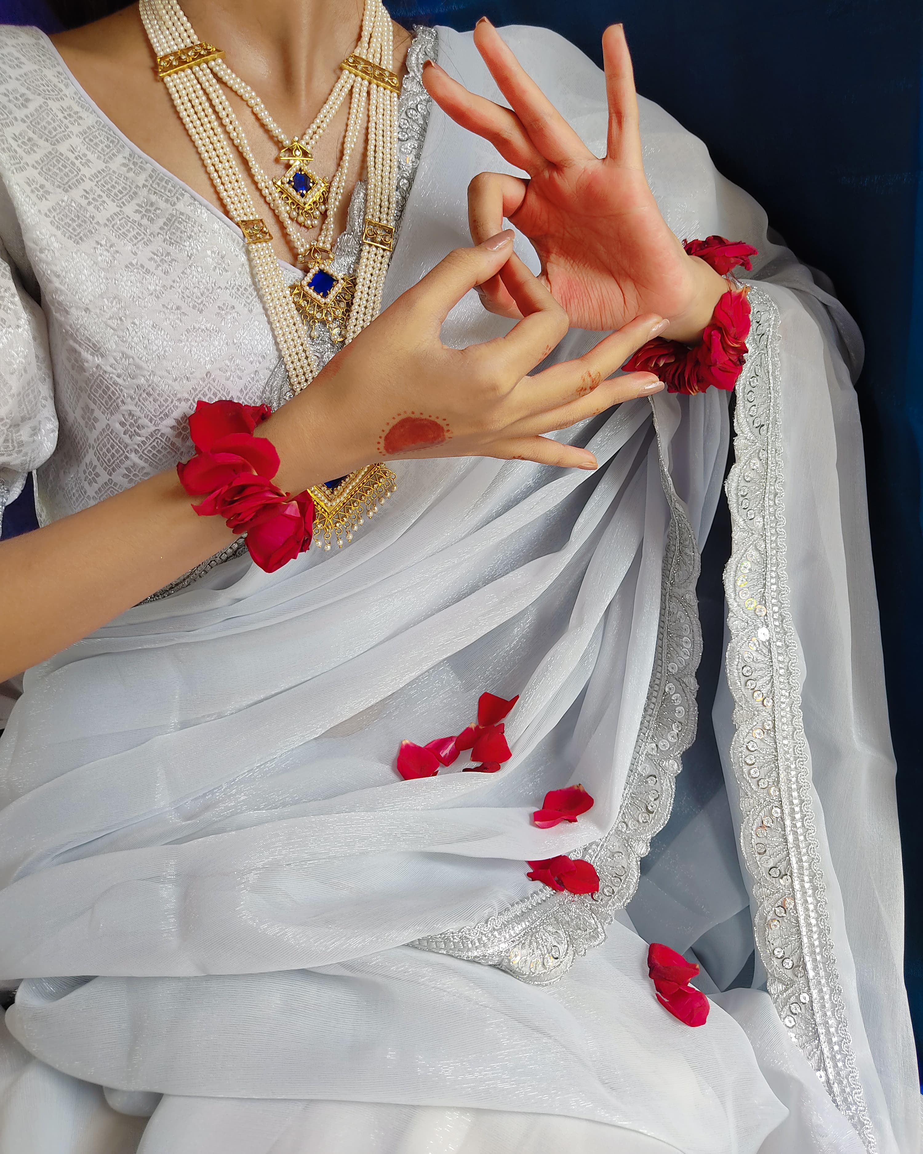 Beautiful Designer Pure Soft Chiffon Saree