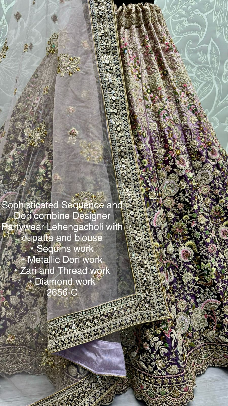 Beautiful Designer Heavy Velvet with Sequence Lehenga Choli