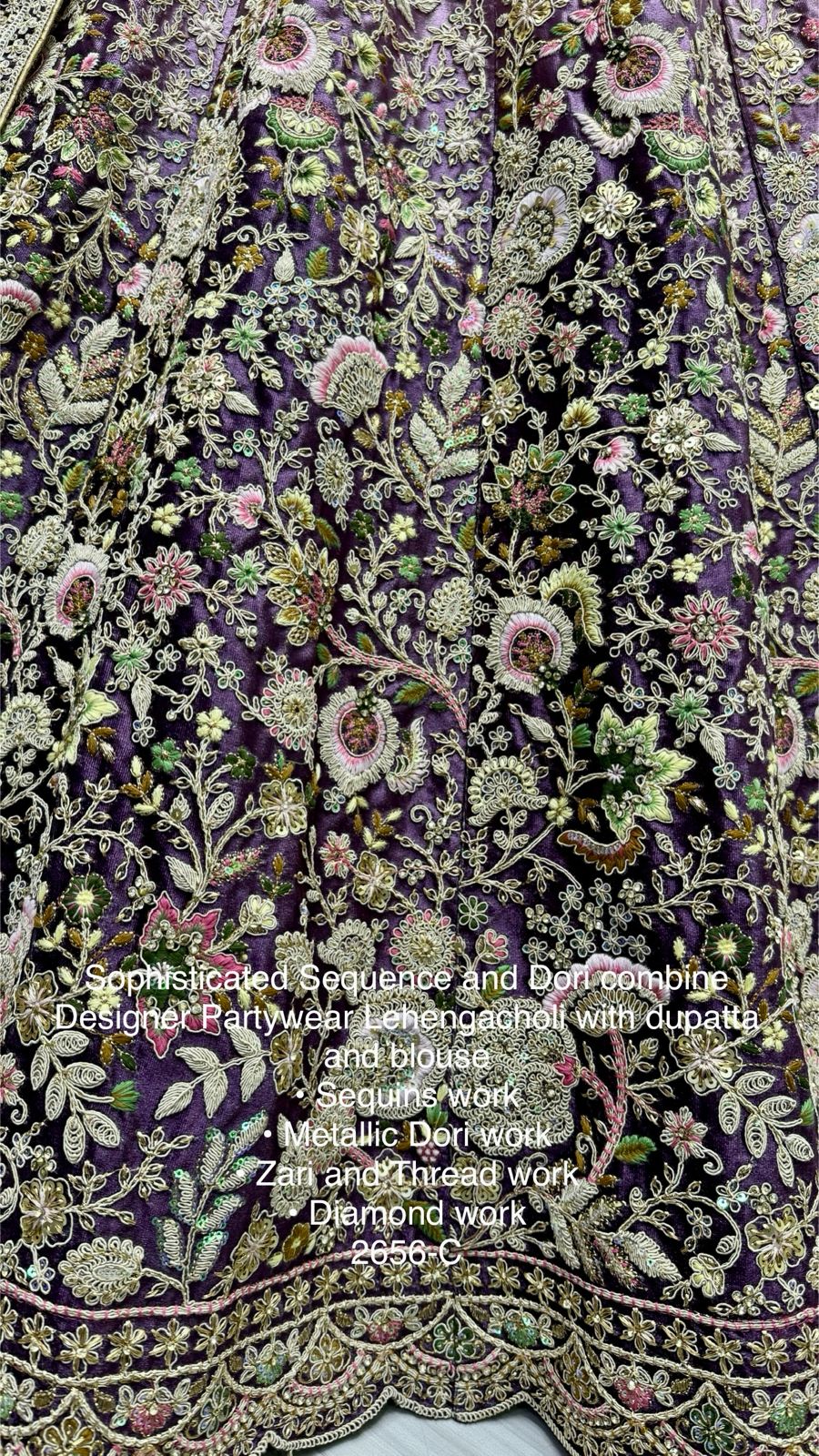 Beautiful Designer Heavy Velvet with Sequence Lehenga Choli