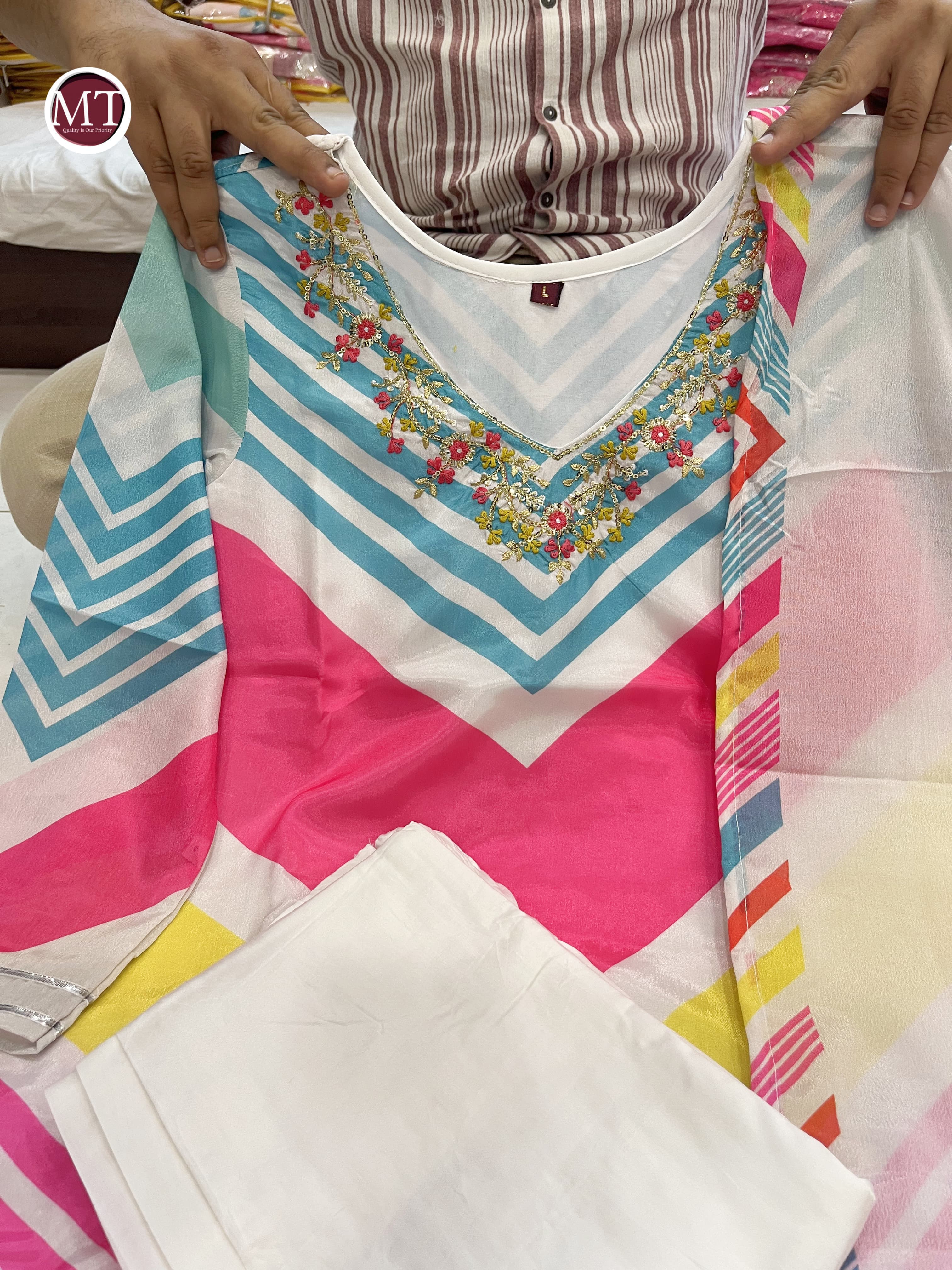 Beautiful Designer Heavy Pure Chiffon Salwar Suit