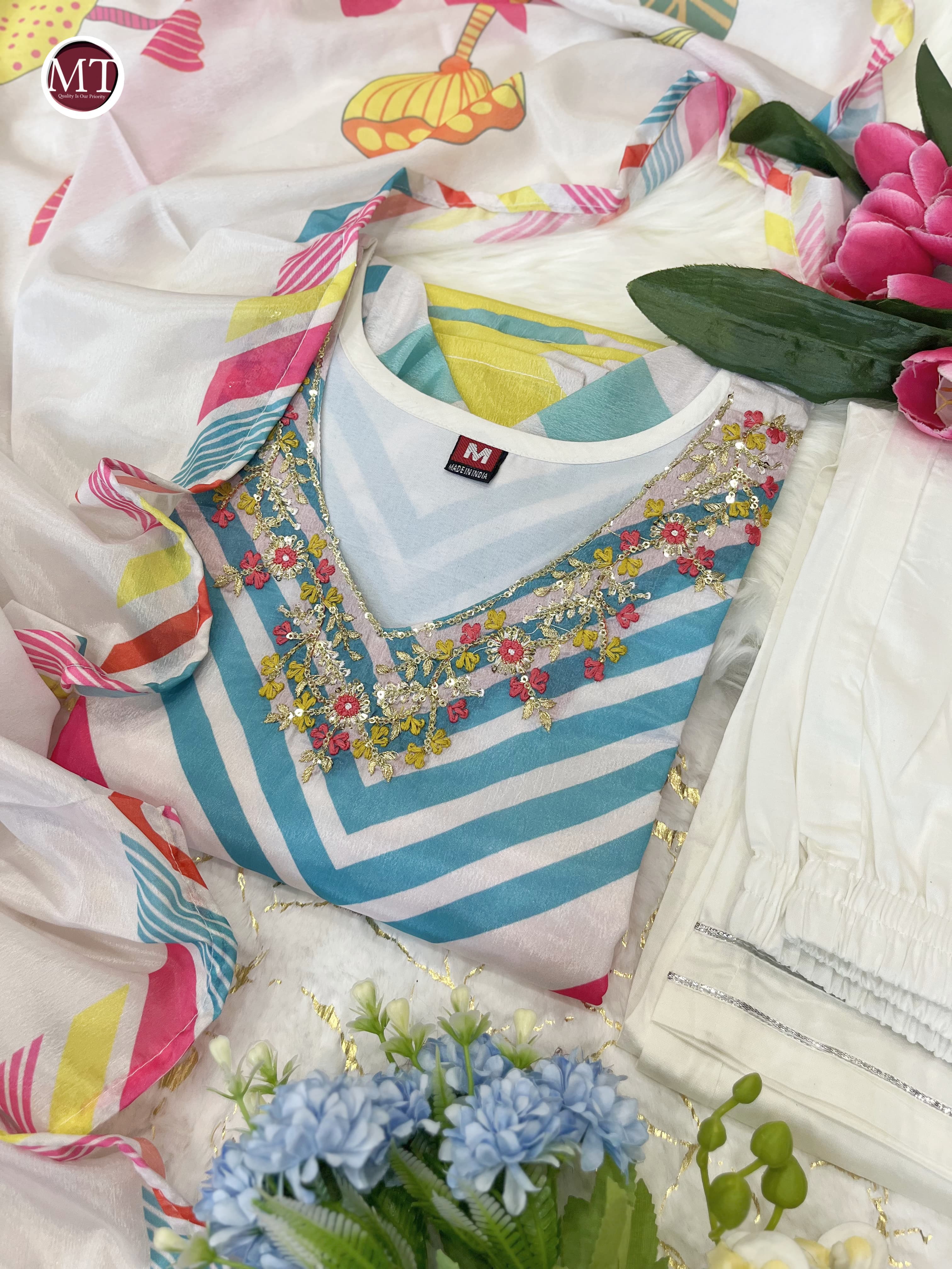 Beautiful Designer Heavy Pure Chiffon Salwar Suit